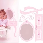 Princess maxi mirror effect wall sticker