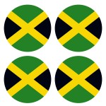 Set of 4 coasters Jamaica by Cbkreation