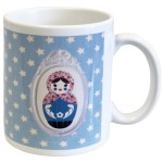 Starry Russian Doll Mug by Cbkreation