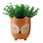 Small Owl-shaped Pot Cover - orange