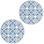 Set of 2 Cement tile coasters