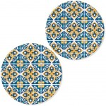 Set of 2 Cement tile coasters