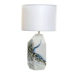 Abstract ceramic motif lamp 55 cm