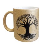 Bronze ceramic Tree of Life mug by Cbkreation