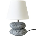 Ceramic Pebble Lamp 23 cm