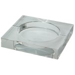 Large Transparent Glass Ashtray