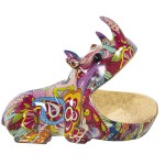 Rhinoceros Coin Tray Figurine  18 cm