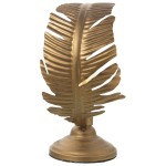 Leaf Lamp in Gold Metal  36 cm