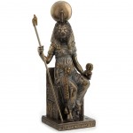 Sekhmet Goddess statuette in bronze aspect resin