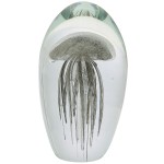 Jellyfish glass paperweight 11 cm - Transparent