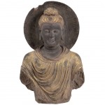 Antique Buddha Bust Statue 82 cm