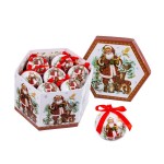 Retro Santa Claus Christmas Ornament Set - 14 Balls