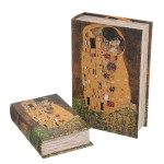 Set of 2 Book Boxes - The Kiss by Klimt