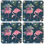 Flamingo Michelle Allen Designs Box of 4 coasters