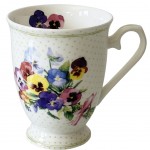 Bunch of Violets Green - Fine Porcelain Mug