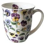 Pansy All Over - Fine Bone China Mug