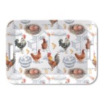 Large rectangular tray farmyard