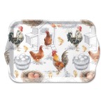 Mini rectangular tray farmyard pattern  20.5 x 13.5 cm