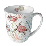 Fine Porcelain Cup - Sea animals