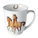 Fine Porcelain Cup - Wild horses