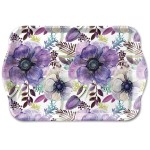 Mini rectangular tray floral purple dream pattern  20.5 x 13.5