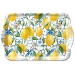 Mini rectangular tray lemon pattern  20.5 x 13.5 cm