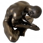 Body-Talk resin statuette - Seated man 8 cm