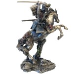 Statue Samurai on horseback in resin