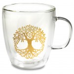 Tea glass double wall Tree of life 400 ml